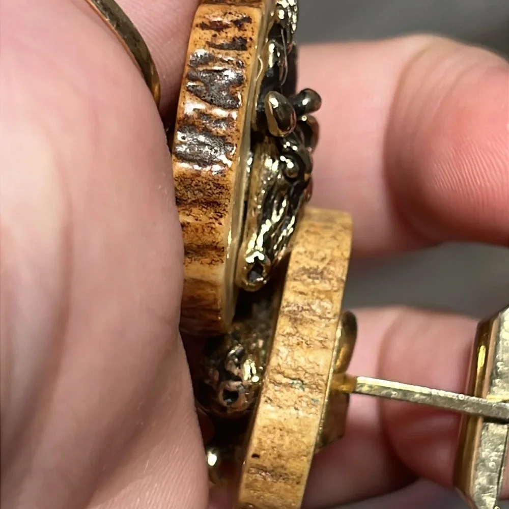 Antler Design cufflinks stag
